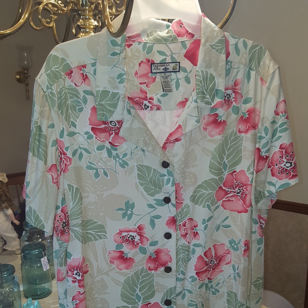 COPY - Ladies Caribbean Joe Hawaiian Shirt